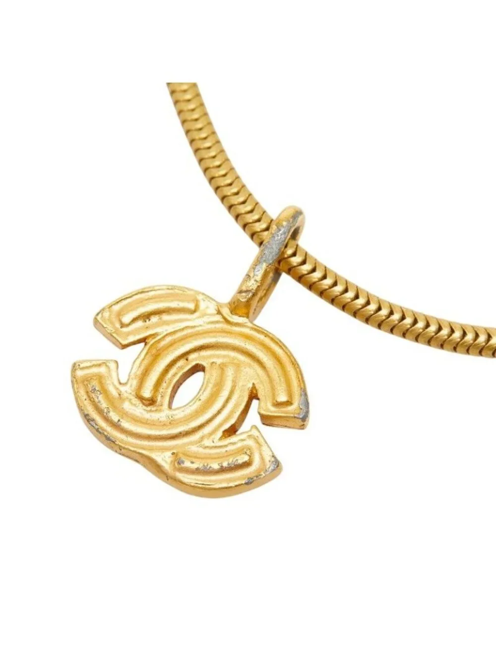 Chanel CC Logo Bracelet Gold Plated